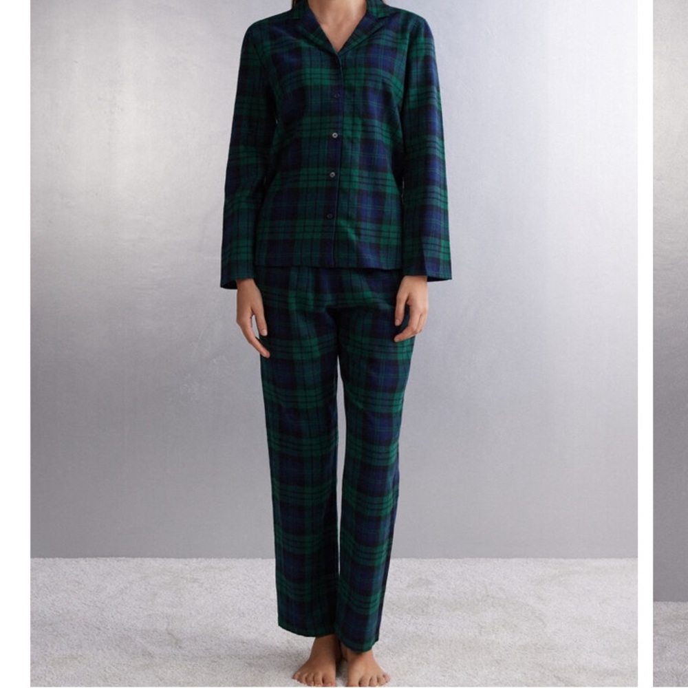 Intimissimi Tartan Full Length Pajama Set